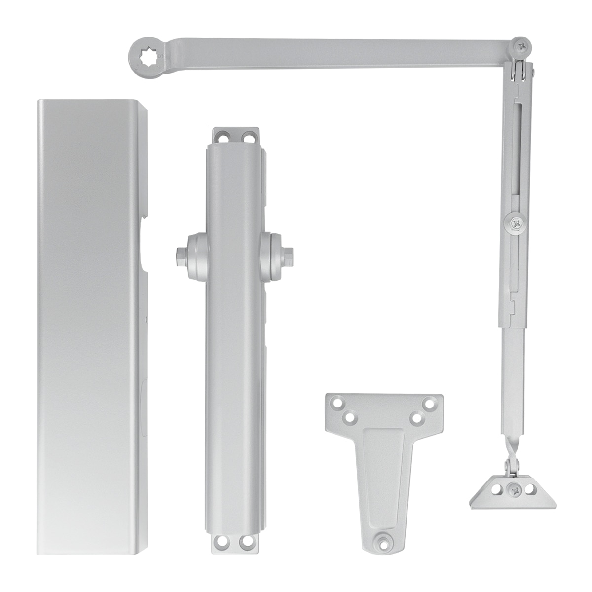 CL4150CL Adjustable Surface Mounted Door Closer Size 1 6 Clear