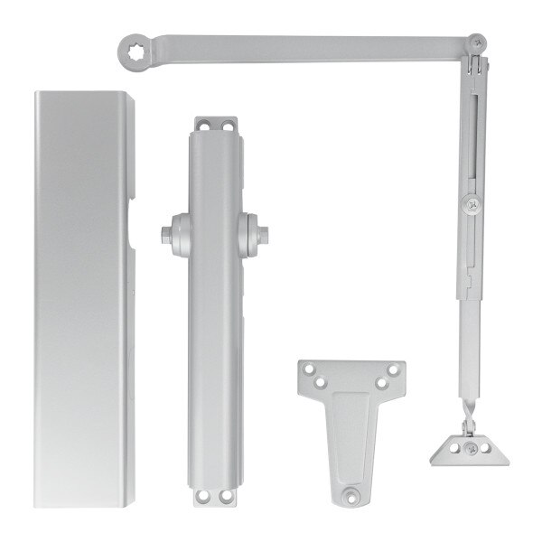 CL4150CL Adjustable Surface Mounted Door Closer Size 1 6 Clear